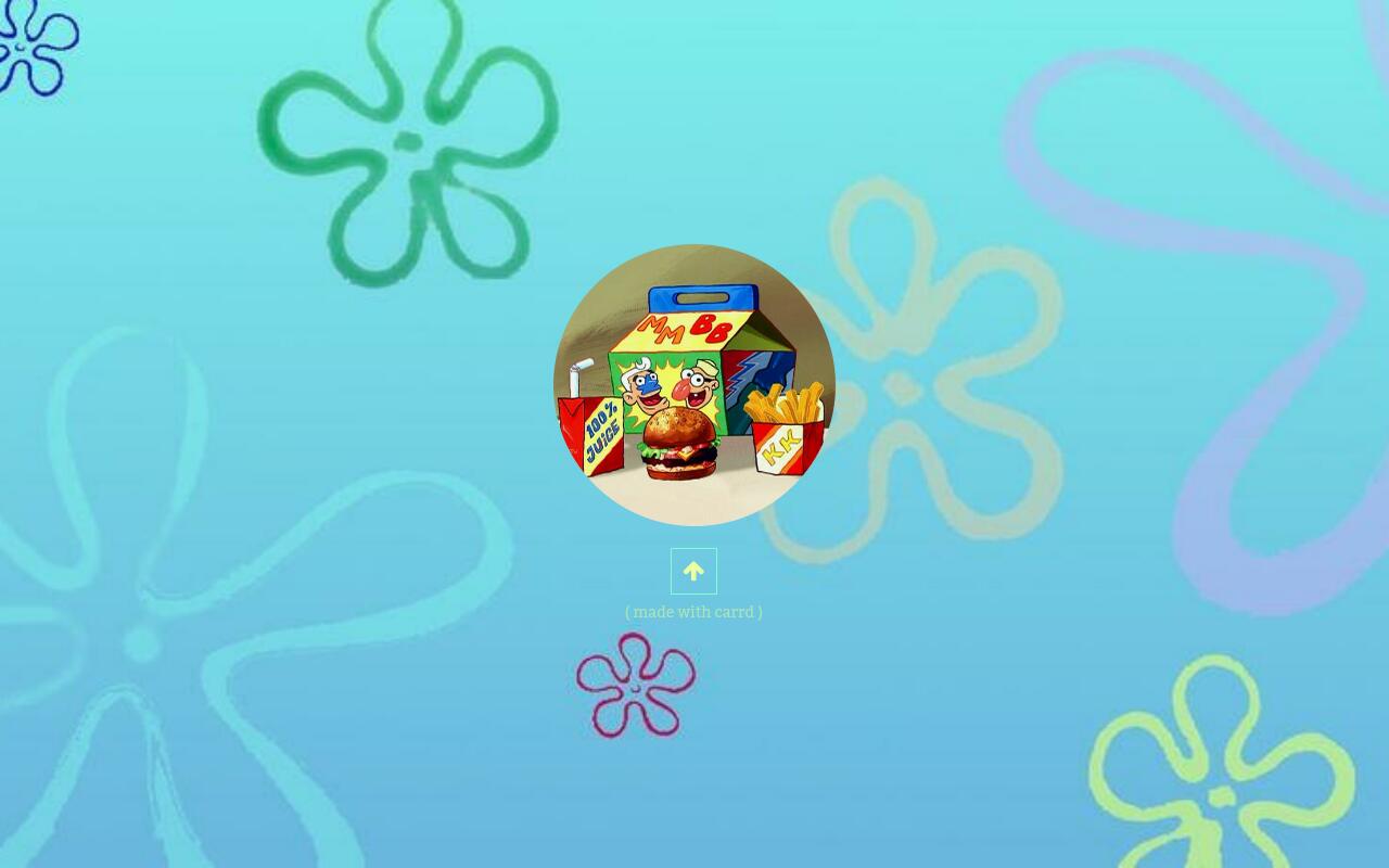 Carrd profile picture for @spongebob